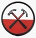Pink Floyd - Round Hammers Logo - Embroidered Iron On or Sew On Patch Image