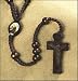 St./Saint Benedict Wood and Cord 20 Inch Rosary title=