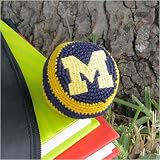 Michigan Wolverines Team Logo Crocheted Hacky Sack Footbag