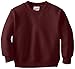 Soffe Little Boys' Crew Sweatshirt, Maroon, Medium