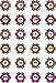 Casino Chips Gambling Flag Rice Paper Cake Toppers 24 x 1.5