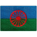 Romani People Flag Embroidered Patch European Gypsy Roma Iron-On Emblem