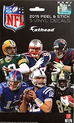 NFL 2015 Peel & Stick Vinyl Decals [5 Decals]