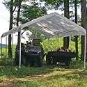 ShelterLogic 12 x 20- Feet Canopy 2- Inch 4-Rib Frame, White Cover