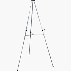 Quartet Aluminum Lightweight Telescoping Display Easel, Silver Finish (50E)