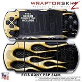 Metal Flames Yellow WraptorSkinz Skin and Screen Protector Kit fits Sony PS ....