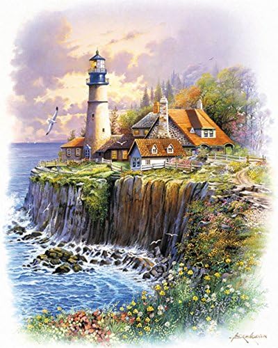 Chamberart 500 piece Premium Jigsaw Puzzles "Coastal A Lighthouse" A-5014 by Andres Orpinas