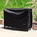 Sunnydaze 5-Foot Firewood Log Rack Cover - Weather-Resistant Outdoor Heavy-Duty Polyester with PVC Backing - Black