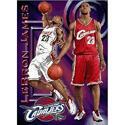 Lebron James #23 Cleveland Cavaliers NBA Woven Tapestry Throw Blanket (48x60")"