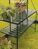 DOUBLE SHELF HEAVY DUTY GREENHOUSE STAGING