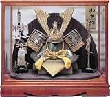 ガラスケース 入り 兜 飾り 20-521 富士兜
