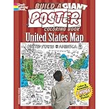 build a giant poster coloring book united states map dover build a poster coloring book