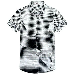 Highsound popular men's mixed color spotty shirt