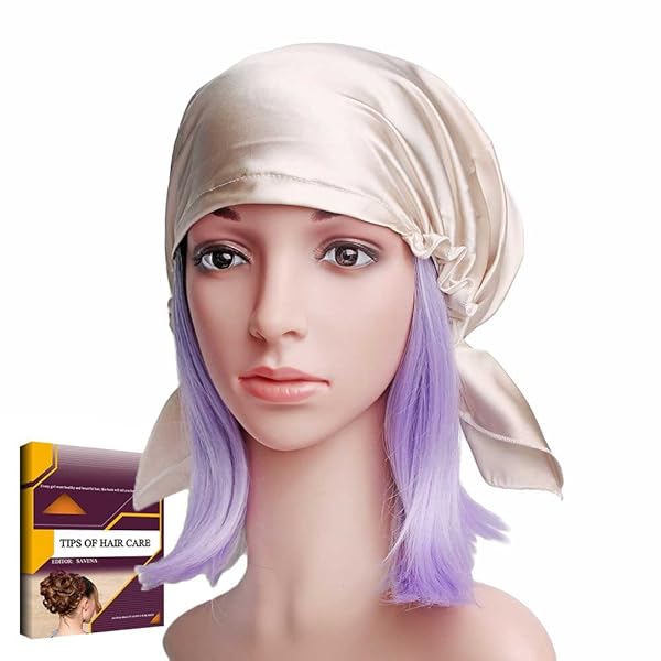 Savena 100 Mulberry Silk Night Sleeping Cap X Large Size For
