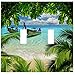 Tropical Beach Wallplate Switch Plate Cover (2 Gang - Double)