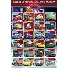 Empire 392237 Cars - 2 - Sammelposter - Filmposter Kino Movie Disney Zeichentrick Lightning McQueen - 61 x 91.5 cm