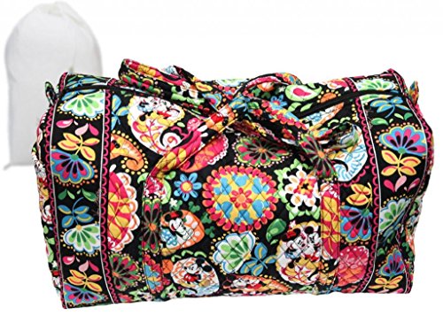 Vera Bradley Disney Large Duffel Bag Midnight with Mickey