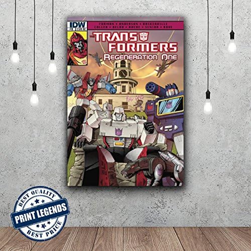 Transformers Retro Comic Book Movie Canvas Print - Canvas Art - Wall art - Framed Print