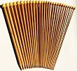 Carbonized Patina 13" Single Point Bamboo Knitting Needles 14 Sizes