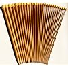 Carbonized Patina 13" Single Point Bamboo Knitting Needles 14 Sizes