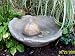 Hand Sculpted Two Part Mirror Fountain, Cast Stone Water Feature Indoor & Outdoor Home or Garden Decor (Sandstone & Shale)