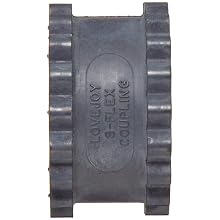 Lovejoy 35359 Size 4JE Solid Design S-Flex Coupling Sleeve, EPDM Rubber, 2.31" OD, 1.25" Elastomer Length, 120 in-lbs Nominal Torque