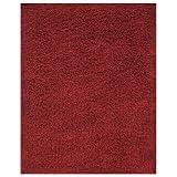 Anji Mountain Bamboo Chairmat and Rug Co. 3-Foot-by-5-Foot Silky Shag Area Rug, Crimson by Anji Mountain Bamboo Rug Co.