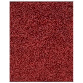 Anji Mountain Bamboo Chairmat and Rug Co. 7-Foot-by-10-Foot Silky Shag Area Rug, Crimson