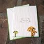 Signature Line - Mushroom Folded Thank You Card (1 Card + 1 Envelopes) | Rungtong & Co. Stationery Line