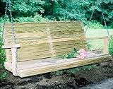53" Treated Pine Rollback Porch Swing