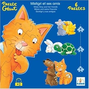 DJECO Giant Floor Puzzle - Misty And His Friends