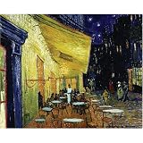 Magic Slice Non-Slip Flexible Cutting Board, Gourmet Size 12 x 15, Cafe Terrace at Night by Vincent Van Gogh