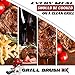 Grill Brush, Barbecue, Cleaning brush, Stainless Steel, Bristles Hardwired into a Triple-woven Frame Cleans Grime 3x Faster, Effective & Durable- Great on All Types of Grills, Weber, Weber Grills, Charcoal Grill, Charcoal,