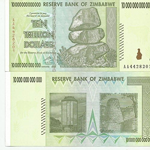 Zimbabwe 10 Trillion Dollar Banknote 2008 XF