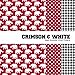 Crimson & Houndstooth Multi-Pack Printed Heat-Transfer Vinyl 3 Sheets 12x12 for Vinyl Cutters