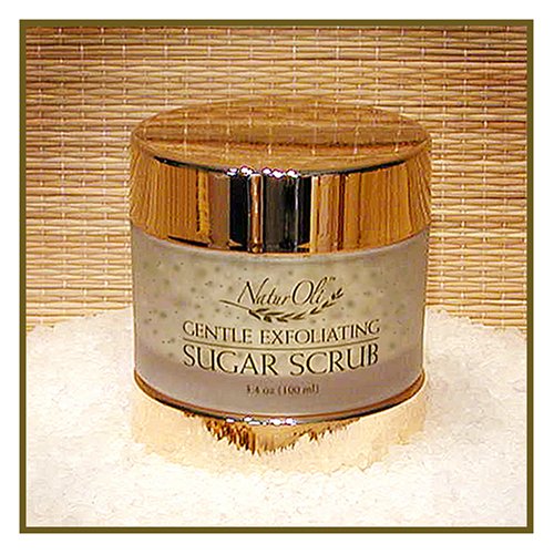 NaturOli Gentle Exfoliating Sugar Scrub - 3.4 oz. An absolutely superb gentle exfoliator. Sugar scrubs are wonderful for deep, yet gentle cleansing and polishing. Nutrient rich. Very nourishing and rejuvenating! All natural!