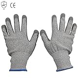 Sourcingbay 耐切創グローブ 抗カットレベル3 カットガード 左右セット (Mサイズ,グレイ)
