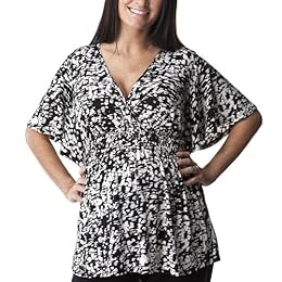 Product Image Liz Lange® for Target® Maternity Short-Sleeve V-Neck Fashion Shirt - Ebony/White
