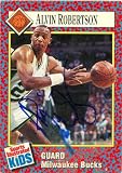 Alvin Robertson Autographed/Hand Signed Basketball Card (Milwaukee Bucks) Sports Illustrated For Kid