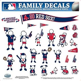 Boston Red Sox 12'' x 12'' Family Car Decal Sheet