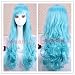 65cm Long Wave Blue Anime Cosplay Hair Wig Zy07