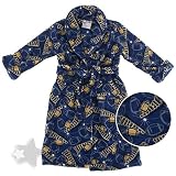 Royal Blue Plush Touchdown Football Bath Robe for Boys
