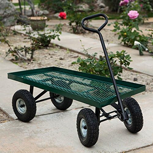 1000lbs Heavy Duty Garden Nursery Wagon Cart 38" x 20" w/ 10" Pneumatic tires