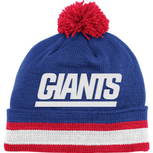 Mitchell & Ness New York Giants Throwback Jersey Stripe Knit Hat One Size Fits All