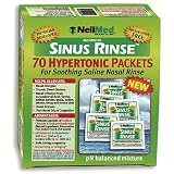 Best Price NeilMed Sinus Rinse Hypertonic Packets For Soothing Saline Nasal Rinse - 70 Each