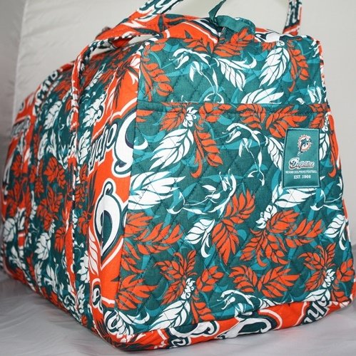 Miami Dolphins NFL Fabric Large Duffle Bag