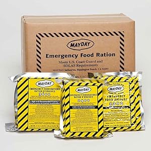 Mayday Food Bars Emergency 3600 Calorie Food Bars (20 per case) weight 39 lbs