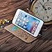 CORNMI Design for i6 Plus Case, Premium Vintage Flip Wallet Leather Magnetic Closure Cover Skin for i6 / 6S Plus 5.5 inch with Card Slots, Cash Compartment and Wrist Strap(Light Brown)