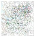 Cheshire and Greater Manchester County Planning Map