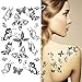 Supperb® Temporary Tattoos - Small Black Butterflies